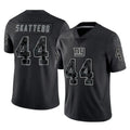 NY.Giants #44 Cam Skattebo Player Black Limited Reflective Home Game Edoa Stitched Jerseys