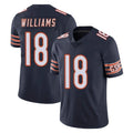 C.Bears #18 Caleb Williams Player Navy Vapor Untouchable Limited Home Game Edoa Stitched Jerseys