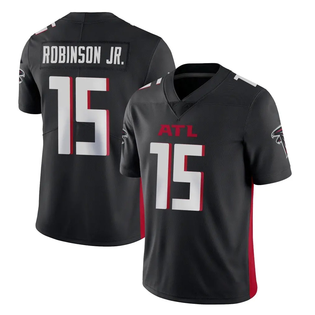 A.Falcons #15 Brian Robinson Player Black Vapor Untouchable Limited Home Game Edoa Stitched Jerseys