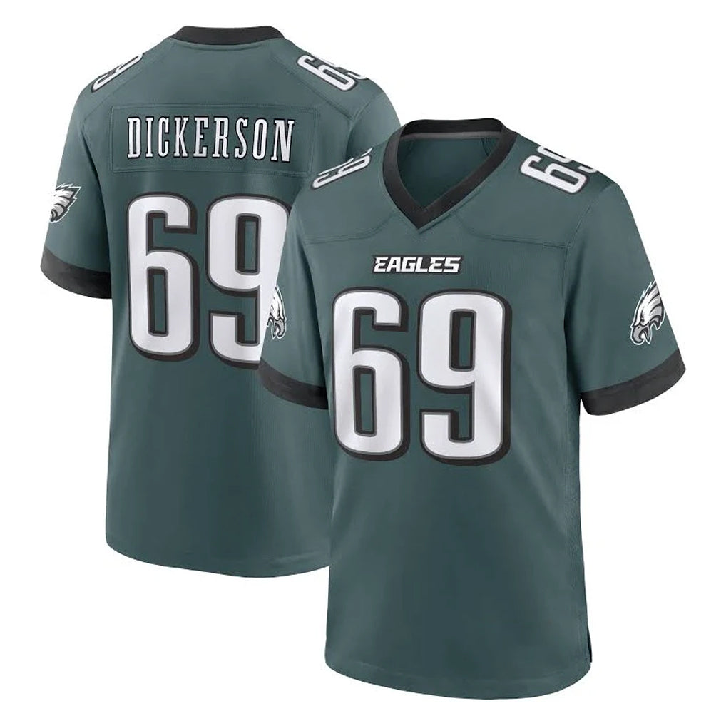 P.Eagles #69 Landon Dickerson Player Green Home Game Edoa Stitched Jerseys
