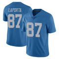 D.Lions #87 Sam LaPorta Player Blue Limited Throwback Vapor Untouchable Edoa Stitched Jerseys