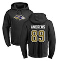B.Ravens #89 Mark Andrews Player Black Pullover Hoodie Edoa Stitched Jerseys