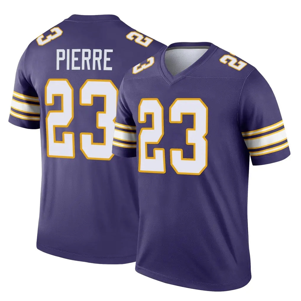 M.Vikings #23 James Pierre Player Purple Limited Classic Home Game Edoa Stitched Jerseys