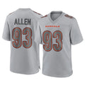 C.Bengals #93 Jonathan Allen Player Gray Atmosphere Fashion Game Edoa Stitched Jerseys
