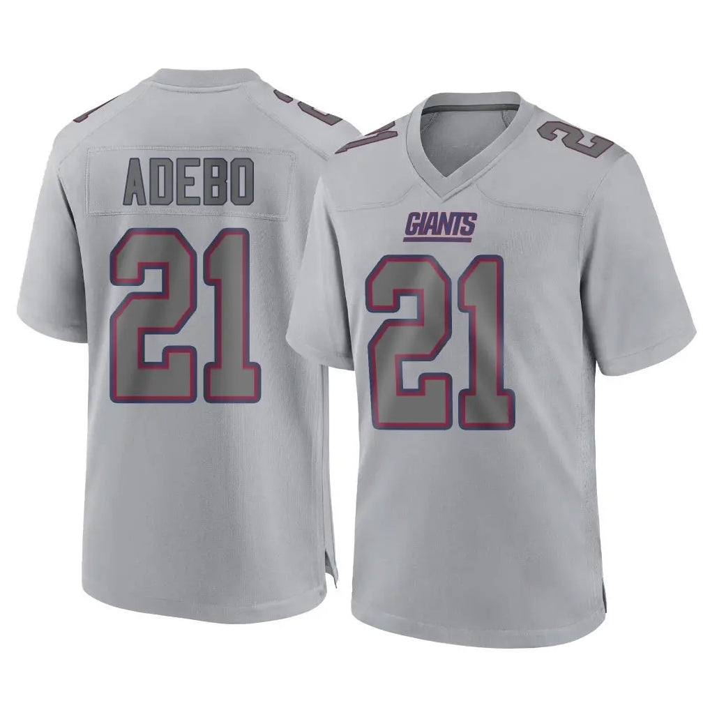 NY.Giants #21 Paulson Adebo Player Gray Atmosphere Fashion Limited Game Edoa Stitched Jerseys