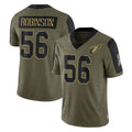 A.Cardinals #56 Darius Robinson Player Olive Salute To Service Limited Game Edoa Stitched Jerseys