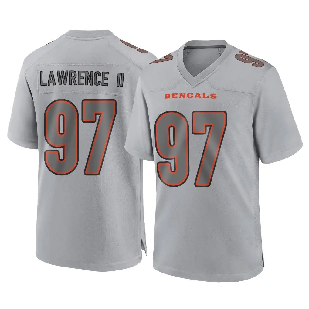C.Bengals #97 Dexter Lawrence II Player Gray Atmosphere Fashion Game Edoa Stitched Jerseys