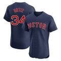 B.Red Sox #34 David Ortiz Player Navy Limited Elite Home Game Edoa Stitched Jerseys