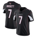 A.Cardinals #7 Jacoby Brissett Player Black Vapor Limited Home Game Edoa Stitched Jerseys