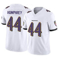 B.Ravens #44 Marlon Humphrey Player White Vapor F.U.S.E. Limited Home Game Edoa Stitched Jerseys