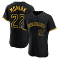 C.Rockies #22 Mickey Moniak Player Black Snake Skin City Limited Elite Home Edoa Stitched Jerseys
