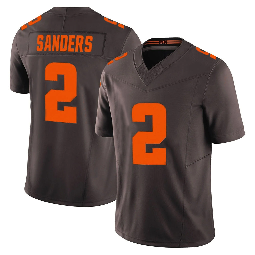 C.Browns #2 Shedeur Sanders Player Brown Limited Vapor F.U.S.E. Alternate Game Edoa Stitched Jerseys