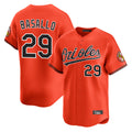 B.Orioles #29 Samuel Basallo Player Orange Limited Home Game Edoa Stitched Jerseys