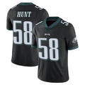 P.Eagles #58 Jalyx Hunt Player Black Limited Vapor Untouchable Home Game Edoa Stitched Jerseys