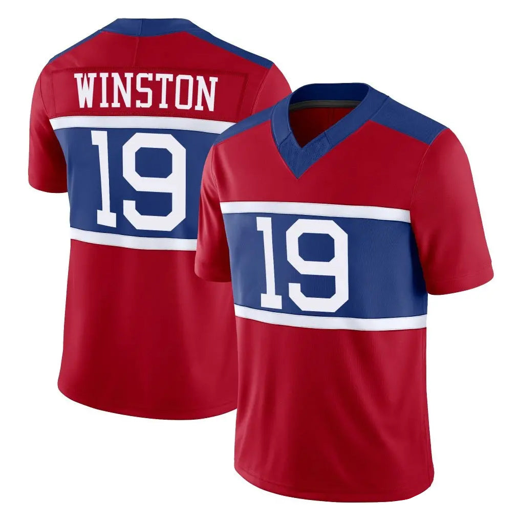 NY.Giants #19 Jameis Winston Player Red Century Vapor F.U.S.E. Home Game Edoa Stitched Jerseys