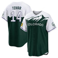 C.Rockies #14 Ezequiel Tovar Player Green City Connect Home Game Edoa Stitched Jerseys