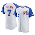 A.Braves #7 Ha-Seong Kim Player White City Connect Limited Elite Home Game Edoa Stitched Jerseys