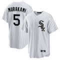C.White Sox #5 Munetaka Murakami Player White Stripe Home Game Edoa Stitched Jerseys