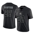 C.Browns #22 Dylan Sampson Player Black Reflective Home Game Edoa Stitched Jerseys
