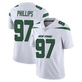 NY.Jets #97 Harrison Phillips Player White Spotlight Limited Vapor Home Game Edoa Stitched Jerseys