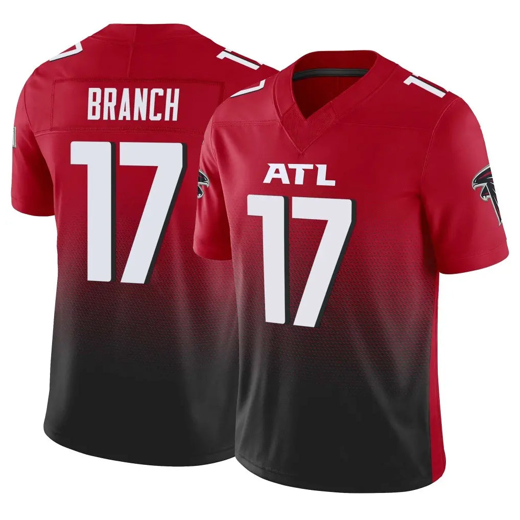 A.Falcons #17 Zachariah Branch Player Red Vapor F.U.S.E. Limited Edoa Stitched Jerseys