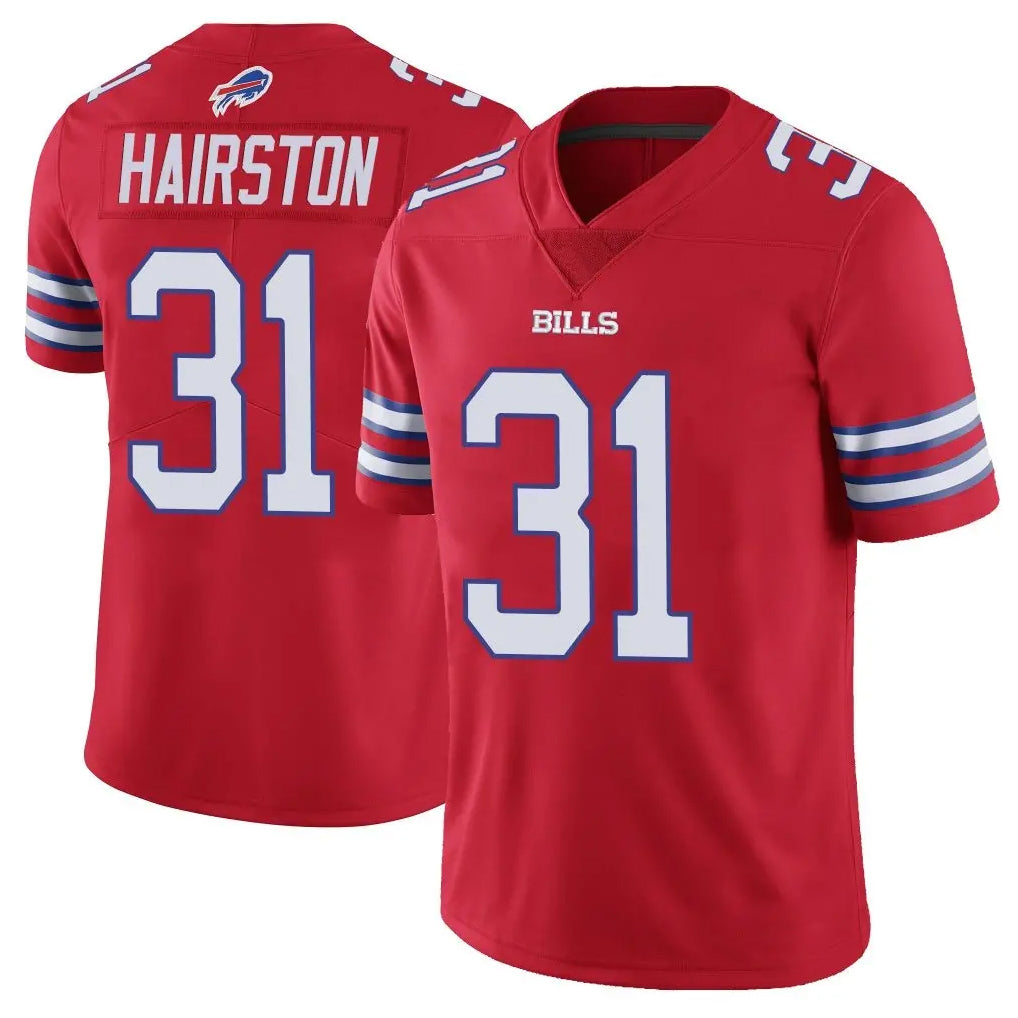 B.Bills #31 Maxwell Hairston Player Red Vapor Untouchable Limited Home Game Edoa Stitched Jerseys