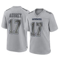 D.Cowboys #17 Brandon Aubrey Player Gray Atmosphere Fashion Home Game Edoa Stitched Jerseys