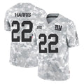 NY.Giants #22 Najee Harris Player Arctic Camo Salute To Service Limited Game Edoa Stitched Jerseys