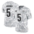 C.Bengals #5 Tee Higgins Player Arctic Camo Salute to Service Limited Edoa Stitched Jerseys