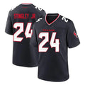H.Texans #24 Derek Stingley Jr. Player Navy Team Home Game Edoa Stitched Jerseys