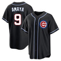 C.Cubs #9 Miguel Amaya Player Black Fashion Out Game Edoa Stitched Jerseys