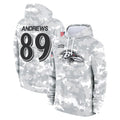 B.Ravens #89 Mark Andrews Player Arctic Camo Salute To Service Hoodie Edoa Stitched Jerseys