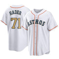 H.Astros #71 Josh Hader Player Gold Collection Game Home Edoa Stitched Jerseys