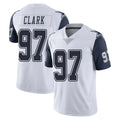 D.Cowboys #97 Kenny Clark Player White-Navy Limited Color Rush Vapor Untouchable Home Game Edoa Stitched Jerseys