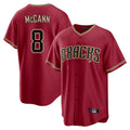 A.Diamondbacks #8 James McCann Player Red Home Game Edoa Stitched Jerseys