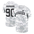 C.Panthers #90 Julius Peppers Player Arctic Camo Salute to Service T-Shirt Hoodies Edoa Stitched Jerseys