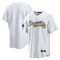 A.Braves ## Braves Blank Player White-Gold All-Star Home Game Edoa Stitched Jerseys