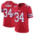 B.Bills #34 Thurman Thomas Player Red Vapor Untouchable Limited Home Game Edoa Stitched Jerseys