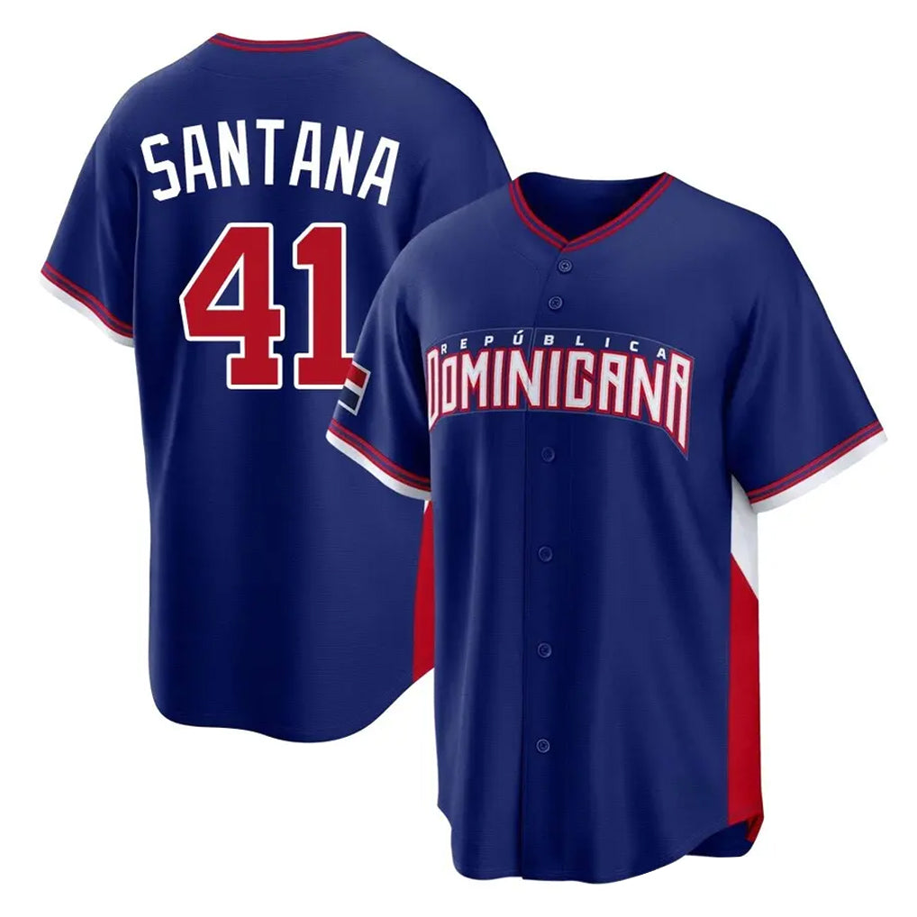 A.Diamondbacks #41 Carlos Santana Player Royal 2026 World Classic Home Game Edoa Stitched Jerseys