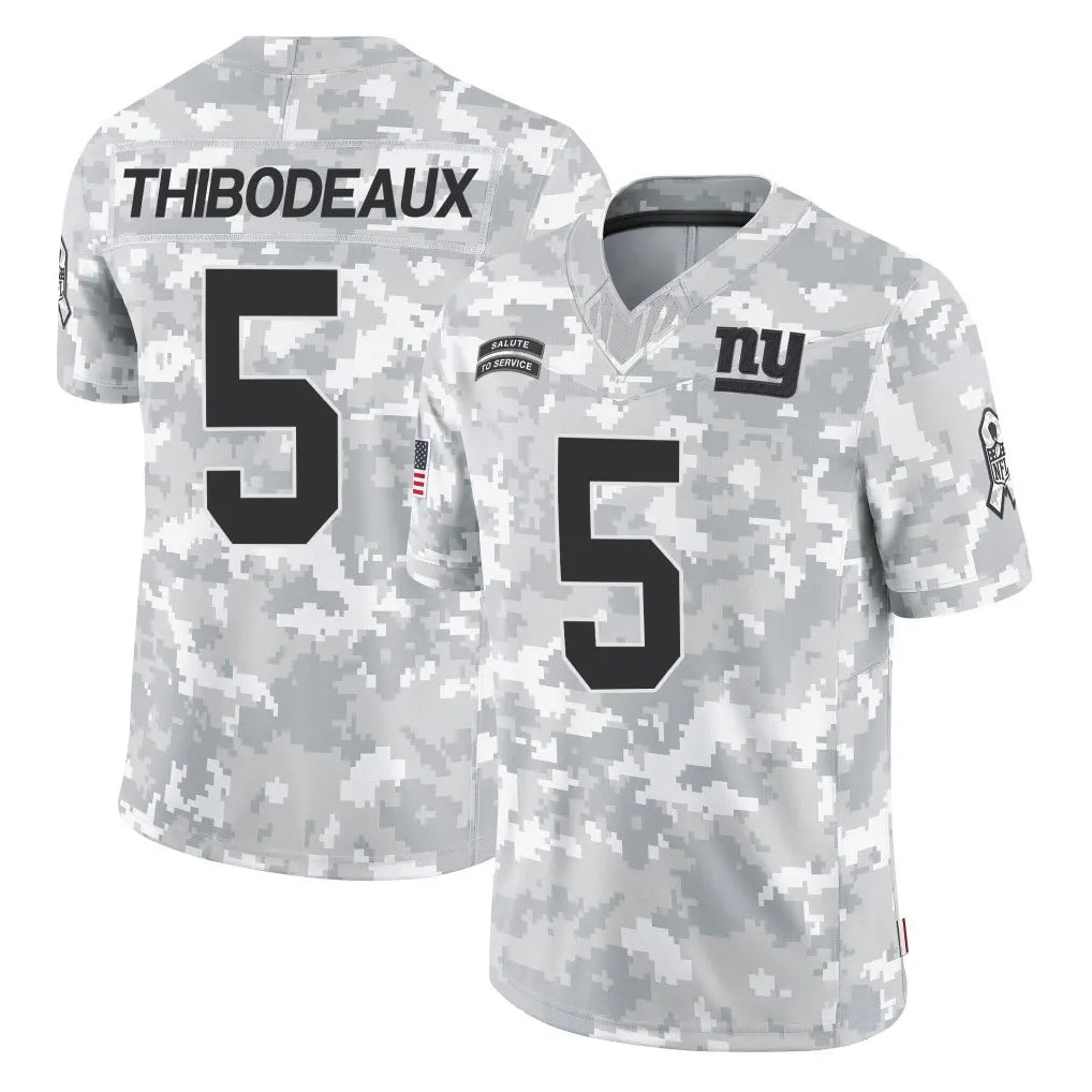 NY.Giants #5 Kayvon Thibodeaux Player Arctic Camo Salute To Service Limited Game Edoa Stitched Jerseys