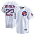 C.Cubs #23 Ryne Sandberg Player White Limited Home Game Edoa Stitched Jerseys