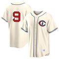 C.Cubs #9 Miguel Amaya Player Cream Field of Dreams Home Game Edoa Stitched Jerseys