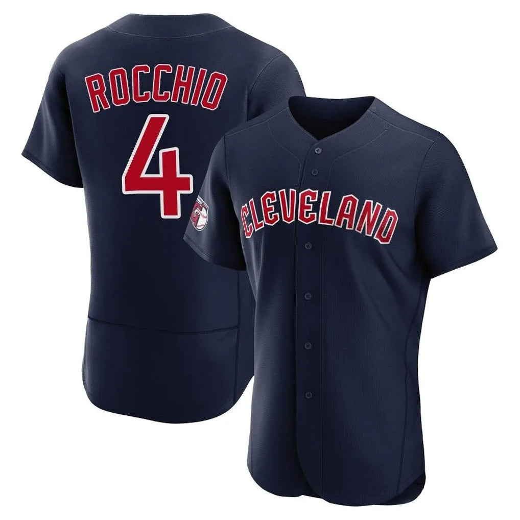 C.Guardians #4 Brayan Rocchio Player Navy Limited Elite Home Edoa Stitched Jerseys