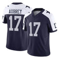 D.Cowboys #17 Brandon Aubrey Player Navy-White Limited Alternate Vapor F.U.S.E. Home Game Edoa Stitched Jerseys