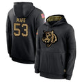 C.Bengals #53 Boye Mafe Player Black Salute to Service Pullover Hoodies Limited Edoa Stitched Jerseys