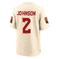 A.Cardinals #2 Will Johnson Player Cream Rivalries Collection Game Edoa Stitched Jerseys