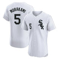 C.White Sox #5 Munetaka Murakami Player White Stripe Limited Elite Home Edoa Stitched Jerseys