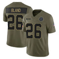 D.Cowboys #26 DaRon Bland Player Olive 2025 Salute to Service Limited Home Game Edoa Stitched Jerseys