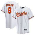 B.Orioles #8 Cal Ripken Player White Home Game Edoa Stitched Jerseys