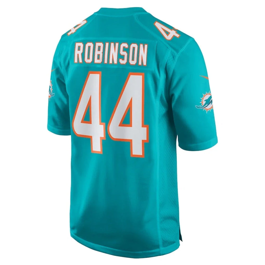 M.Dolphins #44 Chop Robinson Player Aqua Home Game Edoa Stitched Jerseys